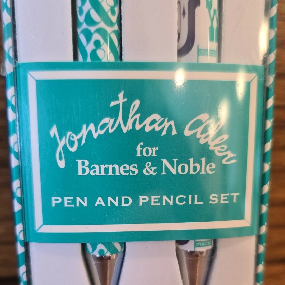 Jonathan Adler Turquoise and White Writing Set